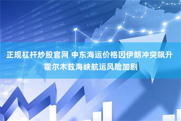 正规杠杆炒股官网 中东海运价格因伊朗冲突飙升 霍尔木兹海峡航运风险加剧